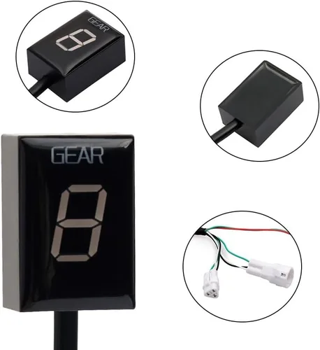 Vista 6 de Motorcycle Gear Indicator for YZF R1 R6 FZ8 MT03 MT-01 FZS1000 XJR400 FZ400 FZ 8 XV1900A YS250 XV1600A XJ6 Speed Display Gear Indicator Meter