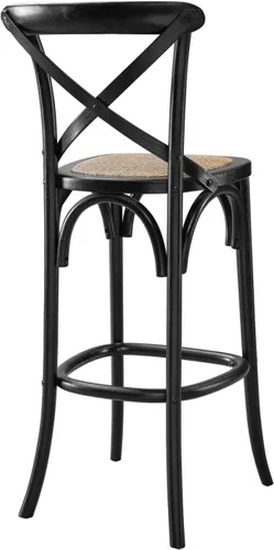 Vista 7 de Modway Taburete Gear Bar en Negro, 19 x 17.5 x 43.5