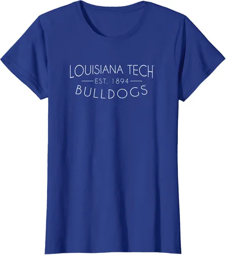 Vista 4 de Camiseta simple de Louisiana Tech Bulldogs, Azul