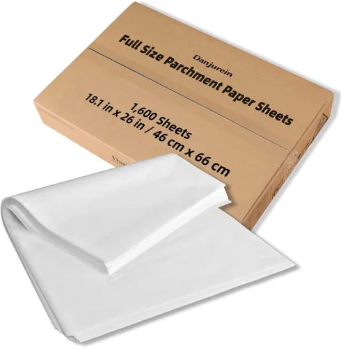 Vista 28 de Cuadrados de papel pergamino pequeños comerciales de 4 x 4 pulgadas (43,200 hojas), sin blanquear, antiadherentes, precortados, para envoltorios