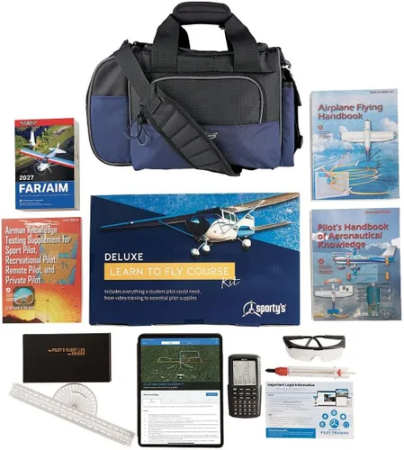 Vista 2 de Sporty's Kit Deluxe para aprender a volar - Escuela de tierra piloto privada