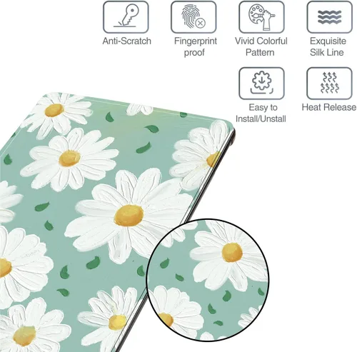 Vista 5 de Funda diseñada para iPad Air Gen 4 y 5 de 10.9 pulgadas (2020/2022) apagado y encendido automático con soporte para lápiz de visión multiángulo