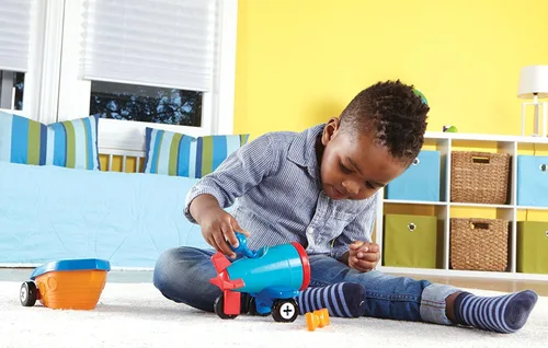 Vista 5 de Learning Resources 1-2-3 Build it! Coche, barco, avión, 15 piezas