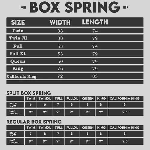 Vista 7 de Spring Solution - Juego de somier/base tradicional de madera dividida de 4 pulgadas para colchón, marco de madera con diseño de paneles de tela