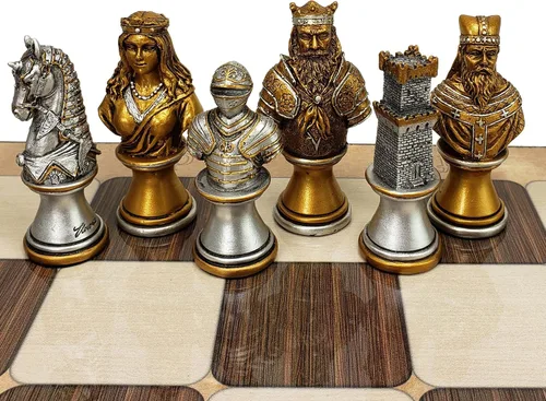 Vista 9 de Juego de ajedrez de las Cruzadas de la época medieval Árabes vs Cristianos - SIN tablero