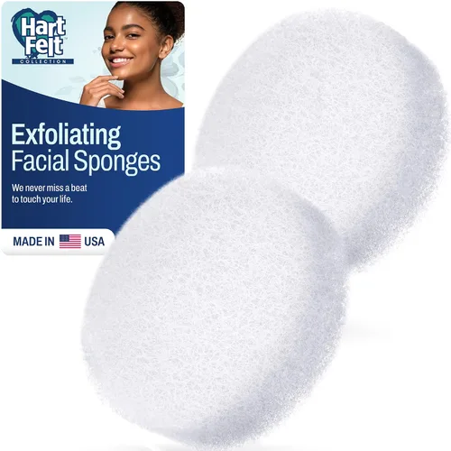 Vista 7 de HartFelt Limpiador facial redondo para mujer, esponjas faciales reutilizables para limpieza diaria, almohadillas exfoliantes faciales para eliminar