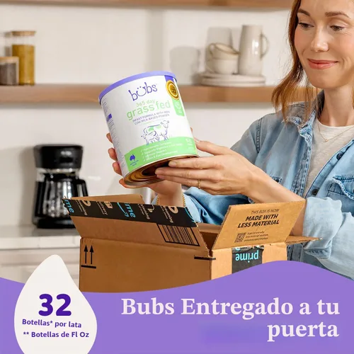 Vista 6 de Bubs Fórmula Infantil de 365 Días de Ganado Alimentado con Pasto con Hierro, Polvo a Base de Leche de Vaca para Bebés de 0-12 Meses, Hecha con Leche