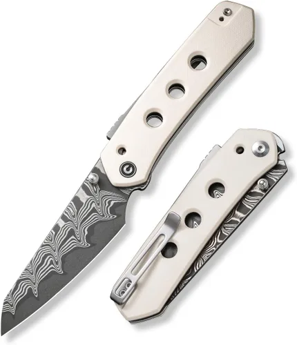 Vista 11 de CIVIVI Vision FG - Cuchillo de bolsillo para EDC, Superlock plegable con mango de 3.54 pulgadas Inversa Tanto Nitro-V Blade G-10, regalo ideal