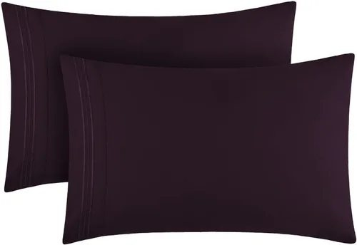 Vista 55 de Mellanni Fundas de almohada de lujo, extrasuaves, refrescantes, fundas de almohada de 12 piezas de la colección icónica, cierre de sobre
