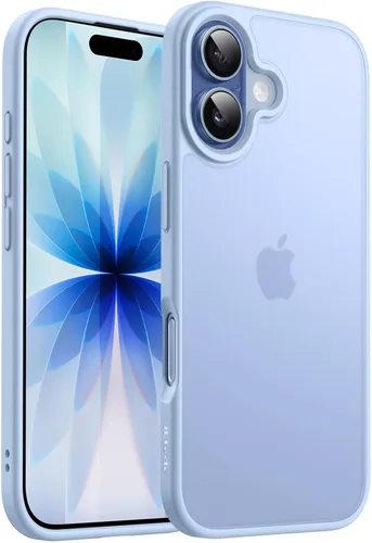 Vista 22 de JETech Funda mate para iPhone 17 de 6.3 pulgadas, protección contra caídas de grado militar, carcasa trasera translúcida esmerilada minimalista