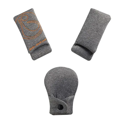 Vista 6 de Innokids Juego de fundas de correa de asiento de automóvil para bebés y niños, fundas para cinturón de seguridad con almohadilla para la Negro Gris-1