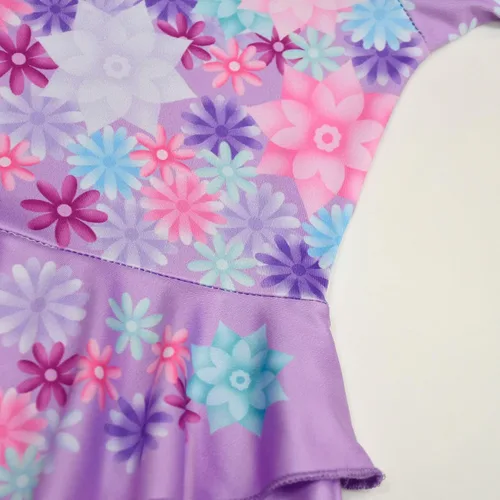 Vista 6 de Vestido de princesa con bolsa de manga corta para niñas y niños pequeños