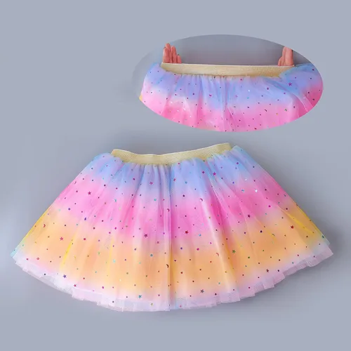 Vista 5 de Doctor Unicorn Conjunto de cumpleaños para niñas, vestido con falda de tutú, camiseta de unicornio, diadema y banda de satén