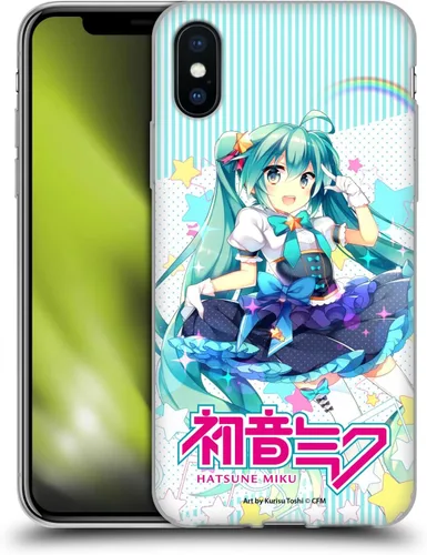 Vista 168 de Head Case Designs Licencia Oficial Hatsune Miku Gráficos Lindos Carcasa de Gel [Protección de Grado Militar] Compatible con Apple iPhone 7