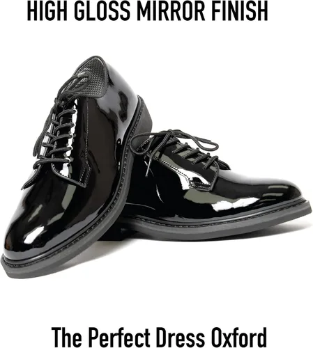 Vista 5 de Rothco, zapatos de alto brillo, oxford uniforme