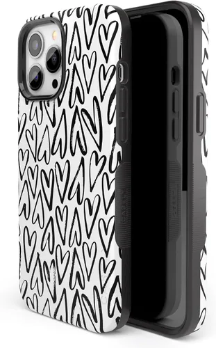 Vista 2 de Funda Casely para iPhone 13 Pro Corazón Latiente Corazones Infinitos Compatible con MagSafe Diseño Protector Atrevido