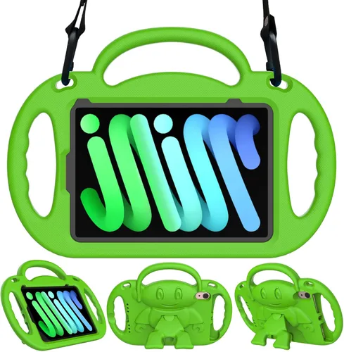 Vista 14 de Funda para Niños para iPad Mini 7 (A17 Pro) 2024/ Mini 6 2021, Funda para iPad Mini 7ª/6ª Generación con Correa para Hombro - Resistente a Golpes