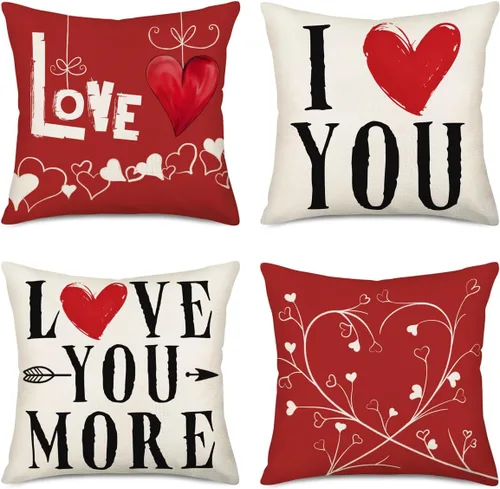 Vista 12 de Fukeen Juego de 4 fundas de almohada con texto en inglés "Merry Christmas" de 16 x 16 pulgadas con texto en inglés "Natividad de Jesús, Noche