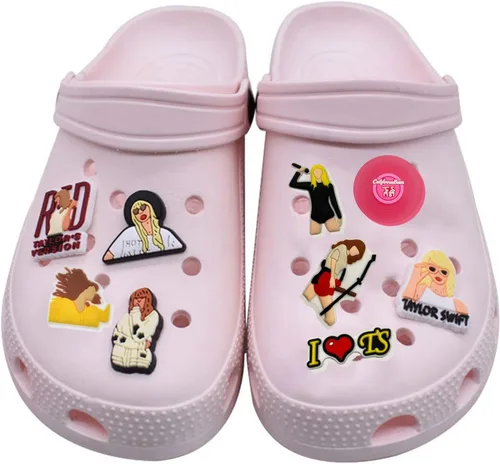 Vista 4 de NIASAY NOTHING AS SWEET AS YOU Dijes para zapatos de cantante TS 1989 Cowboy Midnight Lover Merch Merch Dijes de zapatos de PVC para amantes