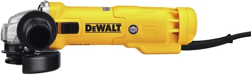 Vista 2 de DEWALT - Herramienta de pulido angular, 4-1/2 pulgadas, interruptor deslizante, 11 amperios (DWE4214), amarillo