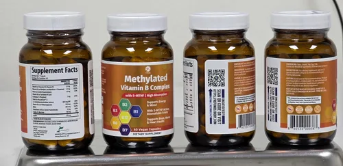Vista 7 de 1 Body Complejo de vitamina B metilada, 5-MTHF y metil B12, 60 cápsulas