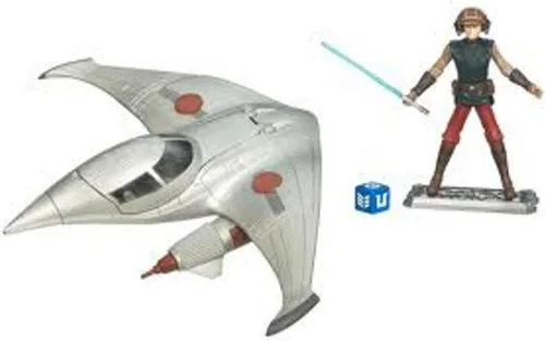 Vista 2 de Star Wars Figura y vehículo Anakin y Naboo Star Skiff
