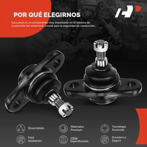 Vista 6 de A-Premium 2 x Junta Esférica Inferior Delantera, Compatible con Hyundai Elantra 2007-2012, Kia Optima 2007-2010, Forte 2010-2013, Forte Koup