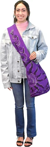 Vista 6 de Mandala Crafts Hippie Bag - Bolso bohemio - Hobo Hippie - Bolso bandolera estilo indie hippie - Bolso de hombro bohemio