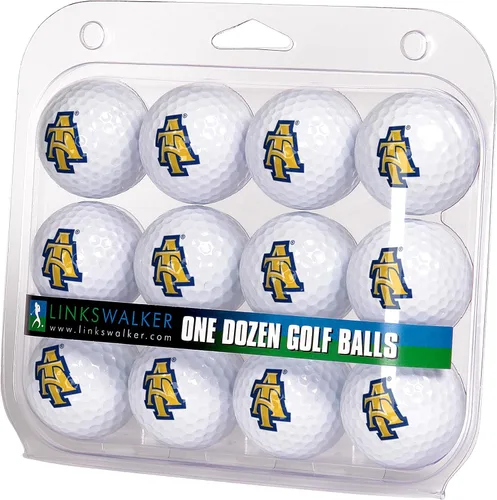 Vista 46 de LinksWalker Bolas de golf universitarias 12 bolas de regalo, tamaño reglamentario, bolas de 2 piezas