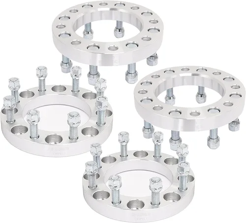 Vista 357 de SCITOO Espaciadores de rueda de 1.5 pulgadas, orificio 4x4 con adaptadores de pernos de 1/2 de 2.441 in para ClubCar Precedent para Adward 2 para EZ