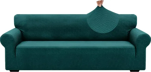 Vista 58 de ZNSAYOTX 1 Funda de silla Jacquard para sala de estar, funda de silla de alta elasticidad con brazos, antideslizante, apta para mascotas, funda