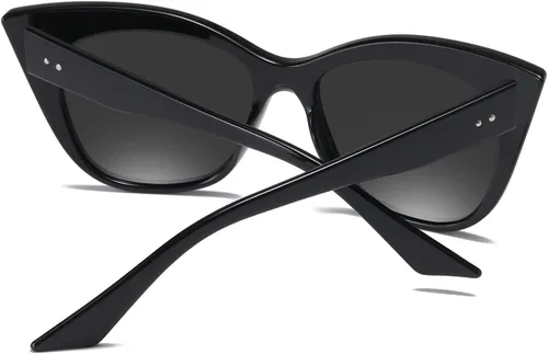 Vista 4 de CYLEN Cateye - Lentes de sol para mujer, protección UV 400, lentes de sol polarizados