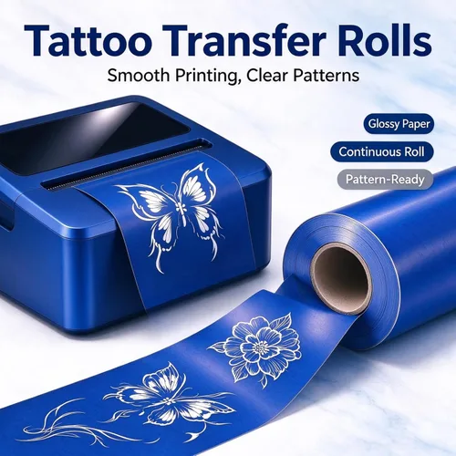 Vista 4 de Impresora portátil de transferencia de tatuajes, azul
