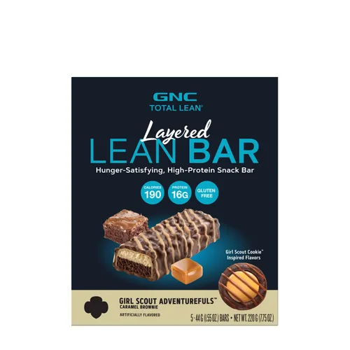 Vista 14 de GNC Total Lean Bar Barra de comida con alto contenido de proteínas y satisfying con hambre Yogur de arándanos 5 barras