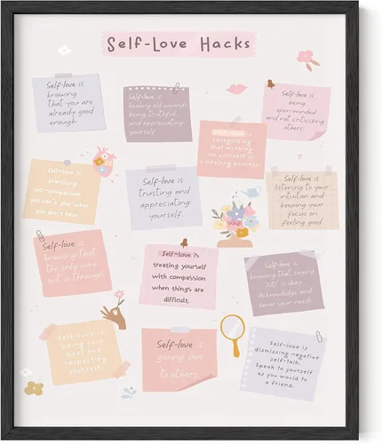Vista 40 de Haus and Hues Carteles de salud mental – Póster de emociones psicología, pósteres de terapia para terapeuta, consejero de oficina, artículos
