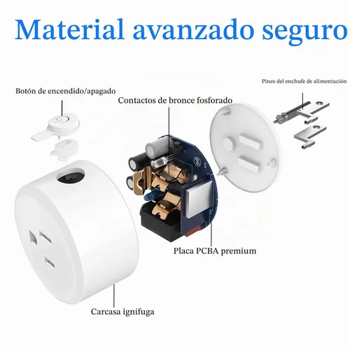 Vista 3 de Enchufe inteligente, ZigBee Switch Mini Smart Outlet funciona con Alexa, Google Home, Echo (4ª generación), Plus (Gen 1 y 2), Echo Show 8/10