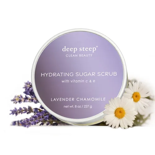 Vista 19 de Deep Steep Exfoliante de azúcar, vainilla de azúcar morena, 8 onzas, exfoliante corporal con aceite de coco orgánico, manteca de karité y aceite