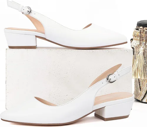 Vista 6 de Zapatos de vestir bajos con tacón de gatito con punta cerrada para mujer