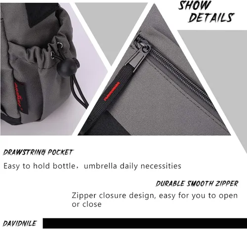 Vista 3 de KL928 Bolso de mensajero para hombres y mujeres, bolso de mano para laptop de 13.5 pulgadas, bolso de hombro de viaje de nailon ligero