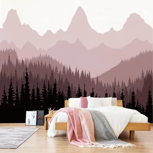 Vista 21 de Alwayspon Mural de pared de tela de arco iris, autoadhesivo, adhesivo de pared para decoración de habitación de niños, cuarto de bebé, acuarela
