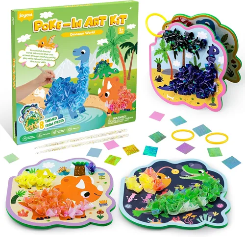 Vista 12 de JoyCat Kit de arte Poke, kit de manualidades de animales 3D con tablas de Animal World