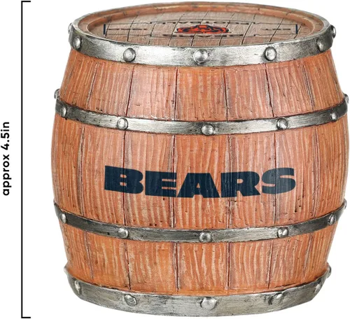 Vista 6 de FOCO NFL Team Logo 5-Pack Barrel Beverage Drink Coaster Set