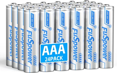 Vista 8 de Pilas alcalinas AAA de 1.5 V: baterías triple A de larga duración, paquete de 16 – Potencia de alta capacidad para teclado de ratones de control