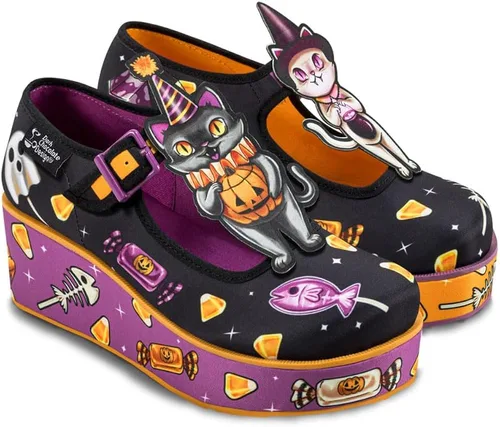 Vista 3 de Hot Chocolate Design Chocolaticas Mary Jane Zapatos de plataforma, para mujer