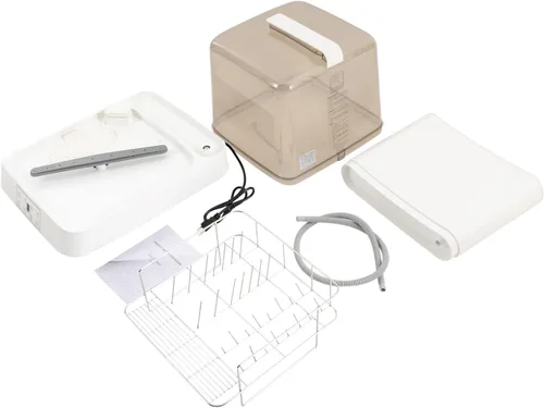 Vista 6 de Lavavajillas para encimera, 110 V, 800 W, portátil, automático, con tanque y control táctil, para el hogar, compacto, 3 programas de lavado