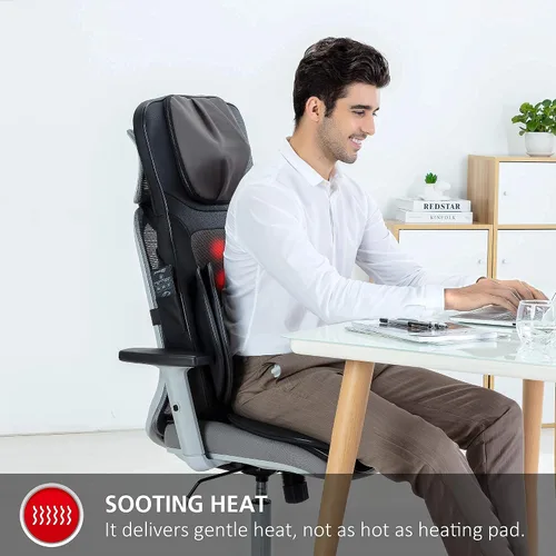 Vista 9 de Snailax Paquete de almohadilla para silla de masaje de cuerpo completo y masajeador de percusión de mano