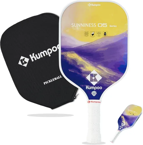 Vista 8 de Pickleball Paddle, Fiberglass Pickleball Paddle Set with Cover, Large Sweet Spot Pickle Ball Racket with PP Honeycomb Core for Women, Men