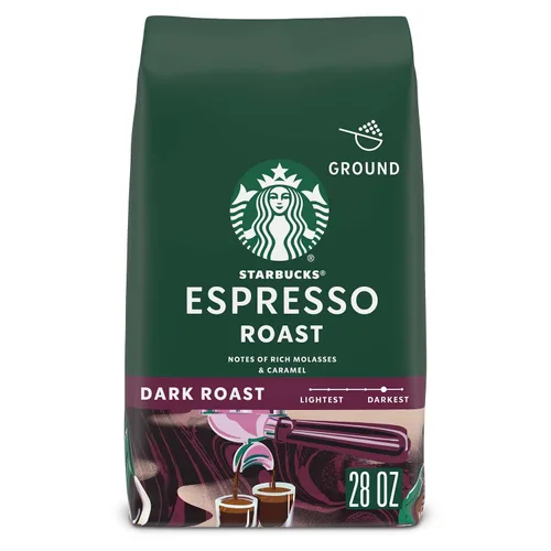 Vista 29 de Starbucks Café de tierra asado oscuro asado francés, bolsa de 28 onzas Café molido 100% arábigo; tostado francés tostado oscuro; 1 bolsa, 28 onzas