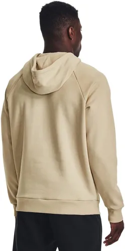 Vista 2 de Under Armour Rival - Sudadera con capucha para hombre, con logotipo grande Rival Fleece