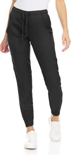 Vista 3 de MediChic Mini Marilyn - Pantalones médicos tipo deportivo, con cintura elástica en 4 direcciones y cuatro bolsillos Negro